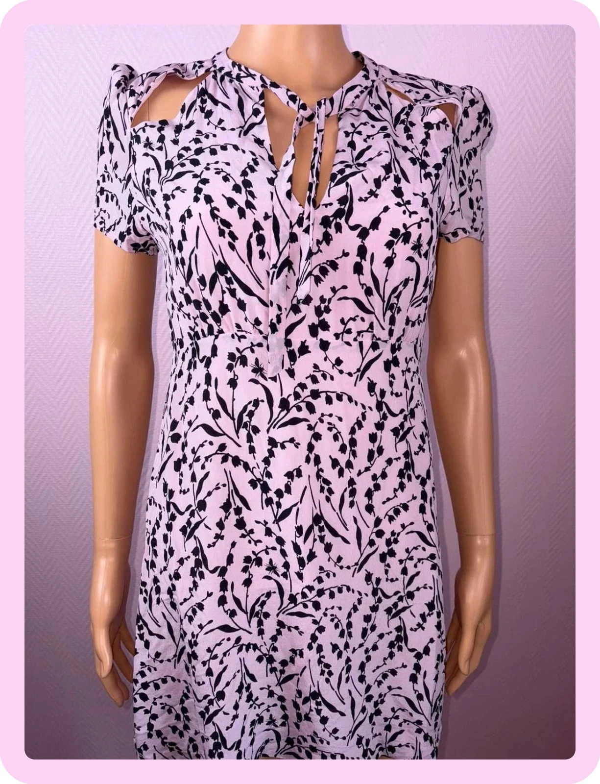 Maje summer dress size 2 100% silk super condition – photo 3